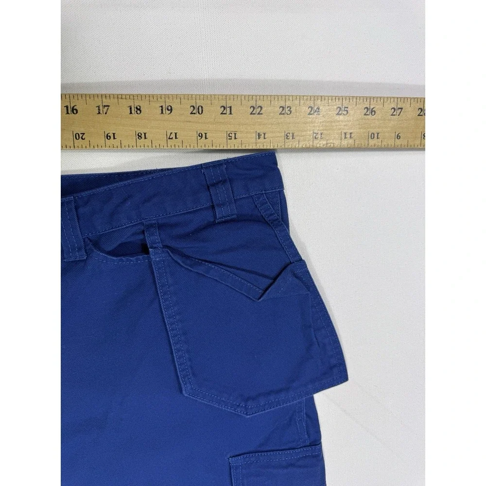 IKEA Blue Utility Work Pants Trousers Straight Fit Q Men 45x29 Tool Cargo Pocket